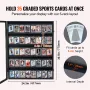 35 Graded Sports Card Display Case, 24.3x30.5x2.1 in, Baseball