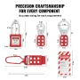 Electrical Lockout Tagout Kit, 47 PCS Safety Loto Kit Includes Padlocks, Hasps, Tags, Nylon Ties, Plug Lockouts, Circuit Breaker