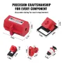 Electrical Lockout Tagout Kit, 47 PCS Safety Loto Kit Includes Padlocks, Hasps, Tags, Nylon Ties, Plug Lockouts, Circuit Breaker