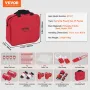 Elektrisk lockout -tagout -kit, 47 pcs Safety Loto Kit