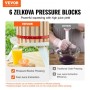 Fruit Wine Press, 3.2 Gallon/12L, Solid Wood Basket with 6 Blocks, Manual Juice Maker, Cider Apple Grape Tincture Vegetables