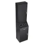 Salon Storage Cabinet, Barber Salon Station for Hair Stylist, Hair Stylist Station Set, with 3 Hair Dryer Holders, Cabinets, and
