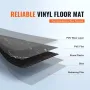 12â €  x 12â €  Selvklæbende vinylgulvfliser 50 stk 1,5 mm