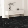 Self Adhesive Vinyl Floor Tiles 12 x 12 inch, 50 Tiles 1.5mm Thick Peel & Stick, Black Marble Texture DIY Flooring for Kitchen, 