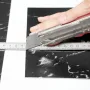 Self Adhesive Vinyl Floor Tiles 12 x 12 inch, 50 Tiles 1.5mm Thick Peel & Stick, Black Marble Texture DIY Flooring for Kitchen, 