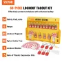 Elektrisk lockout -tagout -kit, 60 pcs Safety Lockout Tagout