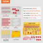 Electrical Lockout Tagout Kit, 60 PCS Safety Lockout Tagout Station Includes Padlocks, Hasps, Tags, Nylon Ties, Expansion Kit, a