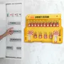 Electrical Lockout Tagout Kit, 60 PCS Safety Lockout Tagout Station Includes Padlocks, Hasps, Tags, Nylon Ties, Expansion Kit, a