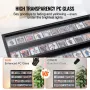 36 Graded Sports Card Display Case, 30.5x24.3x2.1 in/77.5x61.7x5.3 cm, Baseball Card Display Frame with 98% UV Protection Clear 