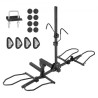 Hitch Mount Bike Rack, 2-cykelplatformstil, 160 lbs Max Capacity Bike Rack Hitch til 2-tommer modtager, titling og foldning