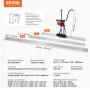 Gas Concrete Power Screed, 6ft/8ft/11ft Aluminum Board Straight Edge Bar Set, 4 Stroke Cement Finishing Vibrating Motor with Hei