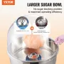 Electric Cotton Candy Machine, 1000W Candy Floss Maker, Commercial Cotton Candy Machine with Cover, Stainless Steel Bowl, Sugar 