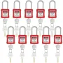 Lockout Tagout Locks Set, 10 PCS Red Safety Lockout Padlocks, with 2 Keys Per Lock, OSHA Compliant Lockout Locks, Lock Out Tag O