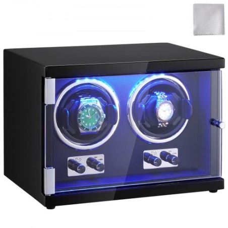 Se Winder Dual Watch Winder til automatisk ur med 2 Mabuchi Motors