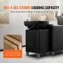 Shampoo Backwash Chair, 661.4 LBS Loading Salon & Spa Hair Washing Station, Backwash Barber Shampoo Bowl and Chair, Beauty Spa M