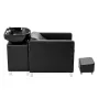 Shampoo Backwash Chair, 661.4 LBS Loading Salon & Spa Hair Washing Station, Backwash Barber Shampoo Bowl and Chair, Beauty Spa M