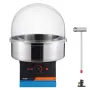 Electric Cotton Candy Machine, 1000W Candy Floss Maker, Commercial Cotton Candy Machine with Cover, Stainless Steel Bowl, and Su