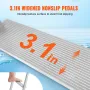 Dock Ladder, Removable 5 Steps, 500 lbs Load Capacity, Aluminum Alloy Pontoon Boat Ladder with 3.1'' Wide Step & Anti-Slip Desig
