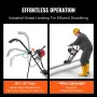Gas Concrete Power Screed, with 2445mm Aluminum Board Straight Edge Bar Set, 4 Stroke Cement Finishing Vibrating Motor with Heig