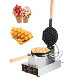 Commercial Egg Waffle Make 220V 1400W Bubble Waffle Maker Stainless Steel Egg Waffle Maker 30pcs Egg Waffle Maker Professional