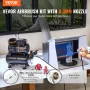 Airbrush Kit Dual Fan Air Tank Compressor System Kit med 3,5L