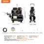 Airbrush Kit, Dual Fan Air Tank Compressor System Kit with 3.5L Air Storage Tank, Air Brush Set with 0.3 mm Tip Airbrush, Holder
