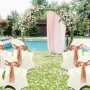 Stretch Spandex Folding Chair Covers, Universal Fitted Chair Cover, Removable Washable Protective Slipcovers, for Wedding, Holid