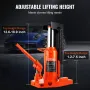 Hydraulisk tå Jack, 10 ton på tå tå Jack Lift, 20 ton på Top