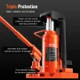 Hydraulic Toe Jack, 5 Ton/4536 kg On Toe Toe Jack Lift, 10 Ton/9072 kg On Top Lift Capacity Machine Jack, 0.8-6.8 in/2-17.3 cm T