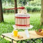 Fruit Wine Press, 4.75 Gallon/18L, Solid Wood Basket with 8 Blocks, Manual Juice Maker, Cider Apple Grape Tincture Vegetables