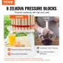 Fruit Wine Press, 4.75 Gallon/18L, Solid Wood Basket with 8 Blocks, Manual Juice Maker, Cider Apple Grape Tincture Vegetables