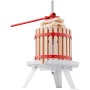 Fruit Wine Press, 4.75 Gallon/18L, Solid Wood Basket with 8 Blocks, Manual Juice Maker, Cider Apple Grape Tincture Vegetables