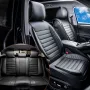 Seat Covers, Universal Car Seat Covers Full Set Seats, Front and Rear Seat, 9pcs Faux Leather Seat Cover, Semi-enclosed Design, 