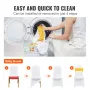 Stretch Spandex Folding Chair Covers, Universal Fitted Chair Cover with Chair Sashes, Removable Washable Protective Slipcovers, 