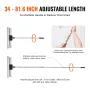 Drywall Skimming Kit, Handle + Fixator Smoothing Knife Accessory, Professional Skim Coat Tools For Drywall, Wipe/Drywall Knife, 
