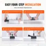 Drywall Skimming Blade,48 inch Smoothing Knife, Stainless Steel Blade & Aluminum Alloy Body Professional Skim Coat Tools For Dry