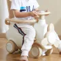 5 I 1 Rocking Horse for småbørn 1-3 år, baby gyngende hest med