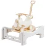 5 in 1 Rocking Horse for Toddlers 1-3 Years, Baby Rocking Horse with Trampoline, Detachable Balance Board, Push Handle and 4 Smo