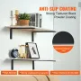 Shelf Bracket, 16 x 6 in 4 Pcs, Heavy Duty Floating Shelf Brackets, Brackets for Shelves, 10mm Thick Matte Black L Shelf Bracket