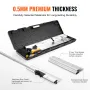 Drywall Skimming Blade Set, 7/10/14/16/24 in (17.8/25.4/35.6/40.6/61 cm)Skimming Blades + 34 - 81.6 in/86.4 - 207 cm Extension H