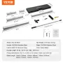 Drywall Skimming Blade Set, 10/16/24/32/40 in (25.4/40.6/61/81.3/101.6 cm) Skimming Blades + 34-81.6 in/86.4 - 207 cm Extension 