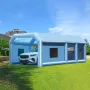 Inflatable Paint Booth, 26.2 x 14.8 x 9.8 ft/8 x 4.5 x 3 m Inflatable Spray Booth, with 950W+750W Powerful Blowers and Air Filte