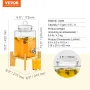 Drik dispenser 1.5 Gal Beverage Dispenser til festerglas med