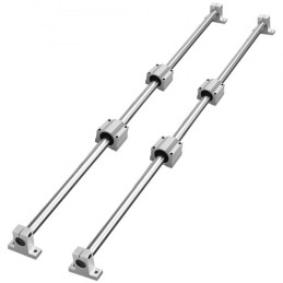 Linear Guide Rail Set, SFC20 1200mm, 2 PCS 39.4 in/1000 mm SFC20 Guide Rails 4 PCS SC20 Slide Blocks 4 PCS Rail Supports,