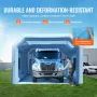 Inflatable Paint Booth, 29.5 x 15.7 x 11.8 ft/9 x 4.8 x 3.6 m Inflatable Spray Booth, with 950W+750W Powerful Blowers and Air Fi