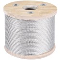 304 Kabel i rustfrit stål 3/16 tommer 7 x 19 ståltråtov 250 feet stålkabel til rækværk af dyppet DIY balustrade