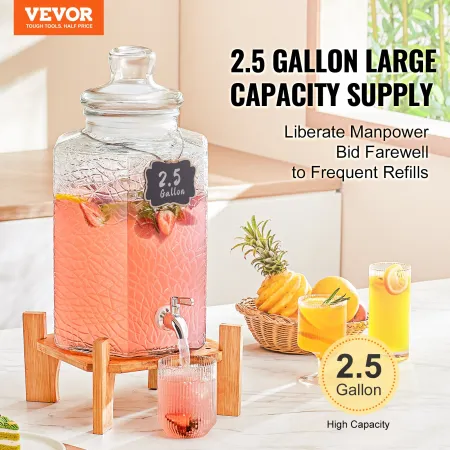 Drik dispenser, 2,5 gallon drik dispensere til fester