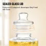 Beverage Dispenser, 2.5 Gallon Drink Dispensers for Parties, Glass Juice Dispenser with Stand, Stainless Steel Spigot, Iced Tea 