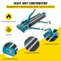 47Inch/1200mm Tile Cutter Double Rail Manual Tile Cutter 3/5 in Cap with Precise Laser Positioning Manual Tile Cutter Tools for 