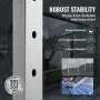 Cable Railing Post, 36" x 1" x 2" Steel Horizontal Hole Deck Railing Post, 11 Pre-Drilled Holes, SUS304 Stainless Steel Cable Ra